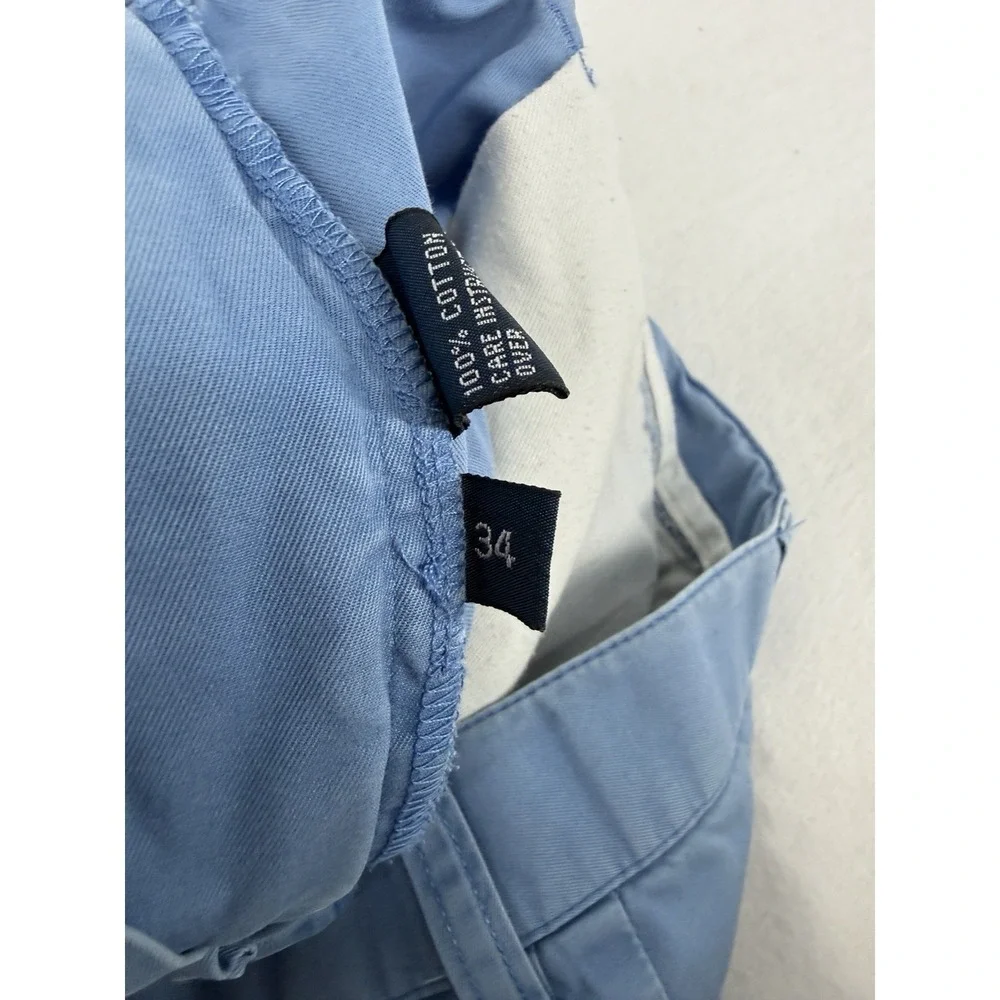 Vintage Polo‎ Ralph Lauren Men's Light Blue Chino Shorts Size 34